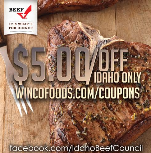 Winco Coupon save $5 off beef, #Winco #Coupon