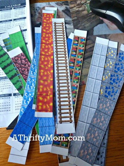 Printable paper crafts for Minecraft