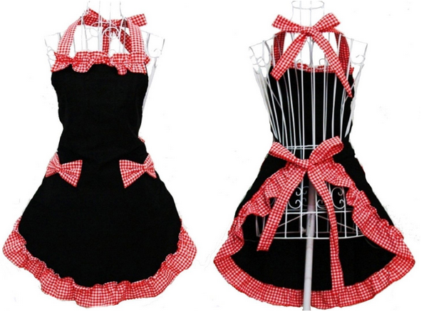 Apron Black and Red