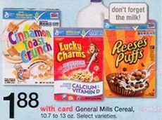General Mills cereal starting 7-6 at Walgreens