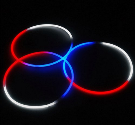 Red White and Blue Glow Stick NEcklaces