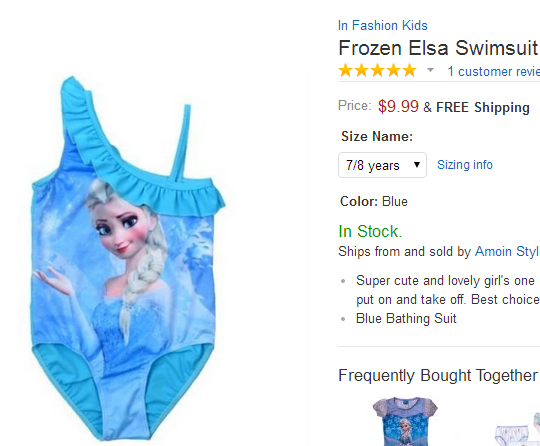 1 frozen swim suit