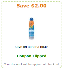 Banana Boat Coupon