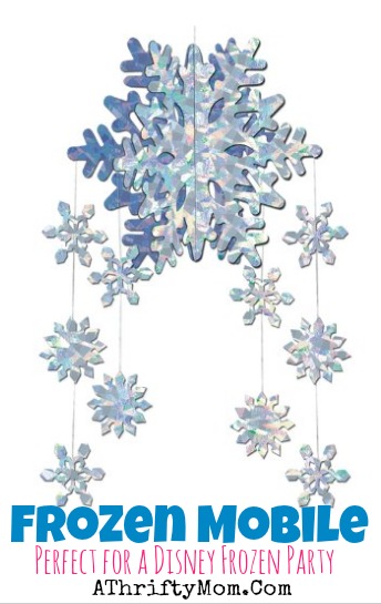 Disney Frozen Snowflake Mobile, perfect for a FROZEN party #FrozenParty