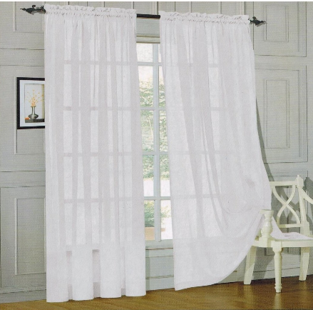 Elegant Comfort 2 Piece Curtains