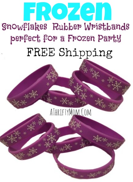 Frozen snowflake wristbands perfect for a Frozen Party favor #Frozen #disney #Partyfavor