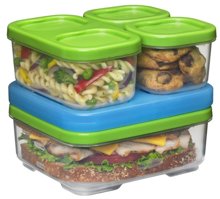 Rubbermaid Lunch Box Kit Green and Blue