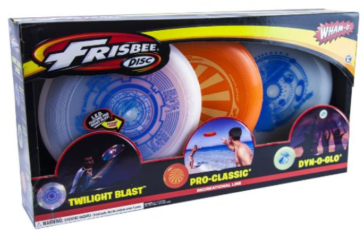 Wham-o Night and Day Frisbee Disc 3 Pack