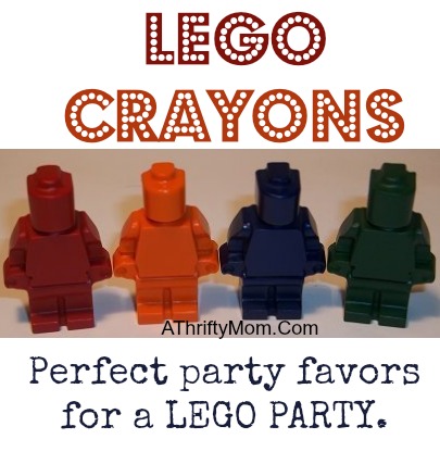 Crayon Lego Figures perfect for LEGO PARTIES #LegoParty