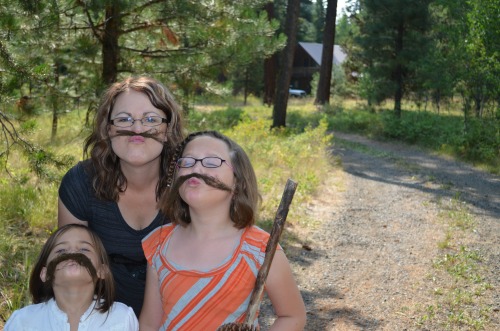 Mustache in the woods, Fun family reunion ideas #FamilyReunion, #NatureWalk, #Mustache