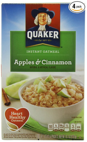 Quaker Oatmeal Apple Cinnamon
