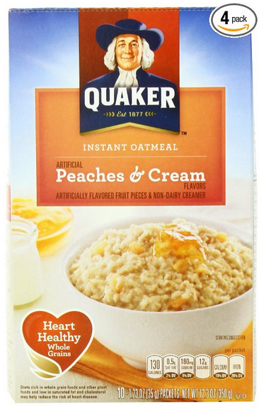 Quaker Oatmeal Peaches