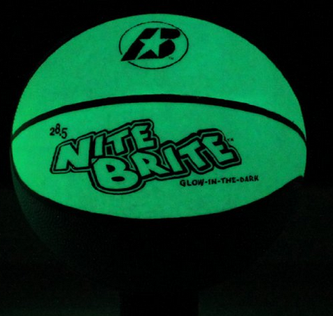 nite brite glow in the dark basketball