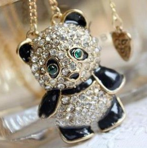 panda necklace with FREE shipping