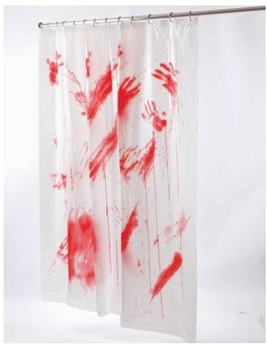Bloody Shower Curtain #Halloween #Creepy