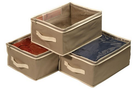 Canvas Storage Bag Set of 3 #StorageSolutions