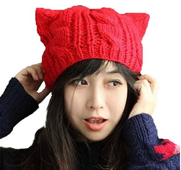 Cat Ear Knit Hat