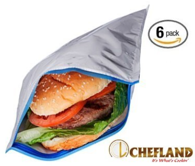 Chefland Insulated Hot & Cold Reusable Sandwich Bags
