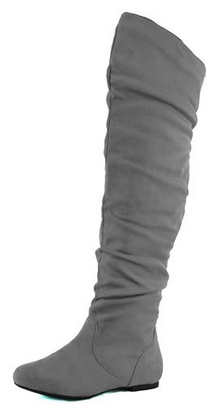 Dailyshoes Womens Fashion Over The Knee Flat Slouch Boots #BootTime #WomensBoots