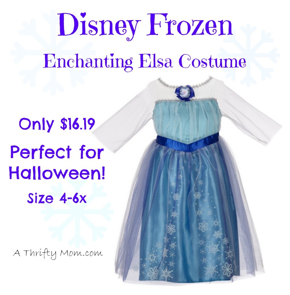 Disney Frozen Enchanting Dress Up Elsa Costume #Frozen #HalloweenCostume