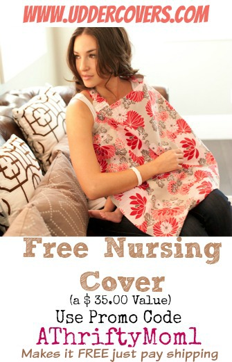 Free Nursing Covers (a $ 35.00 Value) at UdderCovers.com, use Promotion Code AThriftyMom1 #free #Baby