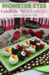 Halloween Cakeballz, Made in 10 seconds or less.  Easy Halloween Desserts, Halloween Cakeballs