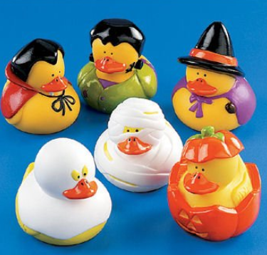 Halloween Party Favors- Halloween Rubber Duckies 12pk