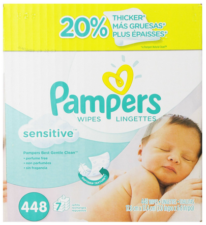Pampers Sensitive Wipes #Baby #Pampers