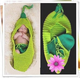 Pea Pod Knit Baby Costume