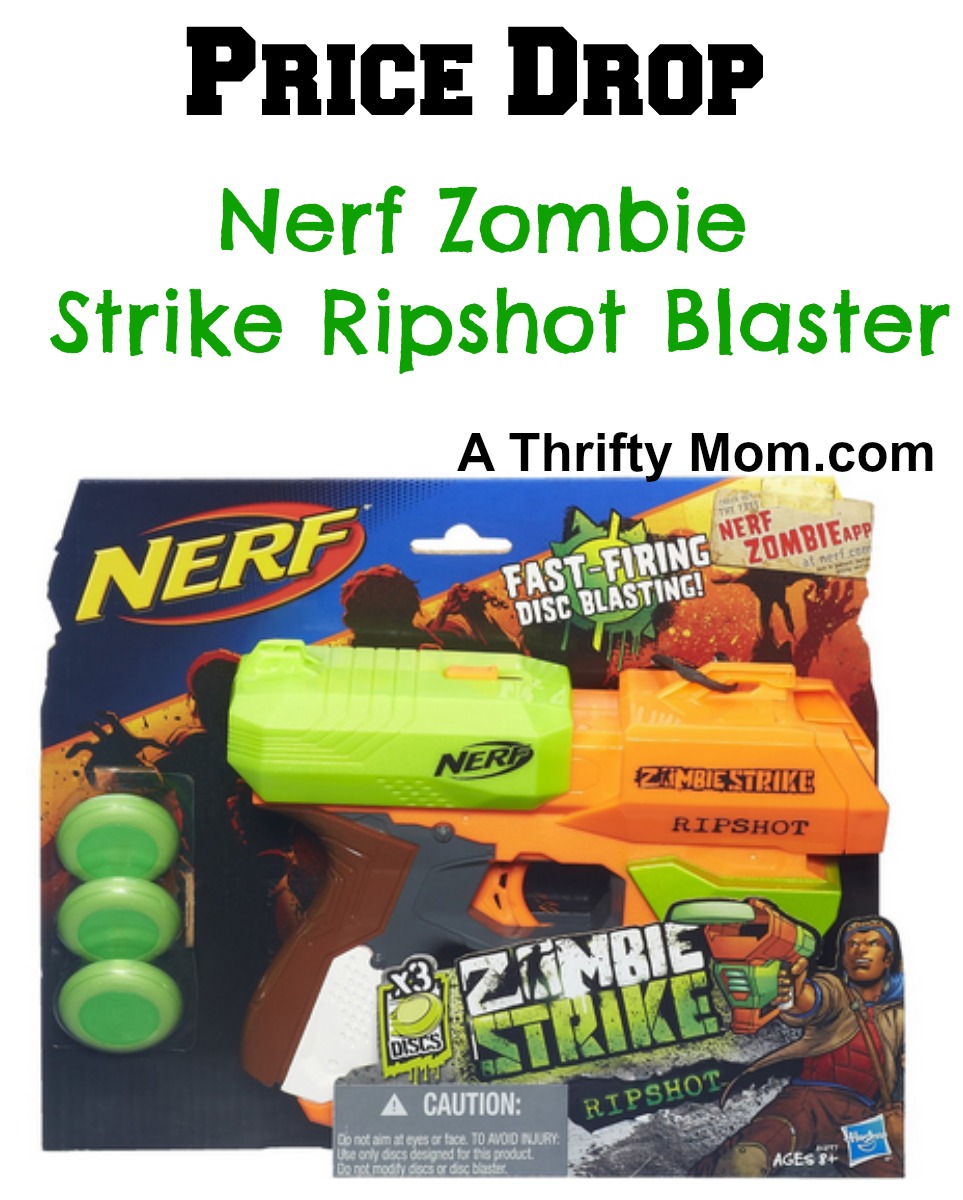 Nerf Zombie Strike Ripshot On Sale $5.81 #GiftForKids ~ Grab it now for Christmas! - A Thrifty Mom - Recipes, Crafts, DIY and more