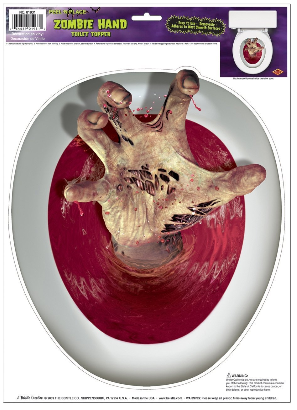 Zombie Hand Toilet Seat Cover #Halloween #Creepy