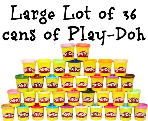large lot of play doh