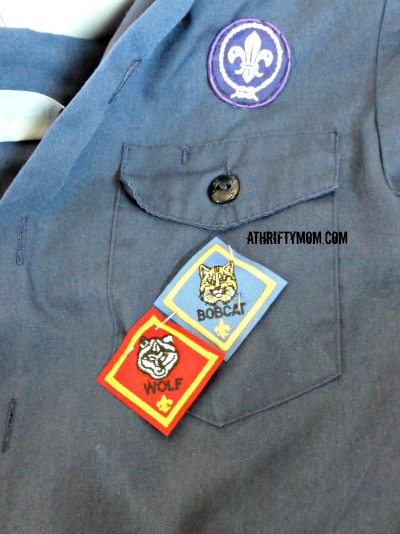sewing patches on a scout shirt,  #tutorial, #tips, #diy, #sewing,#savingmoney