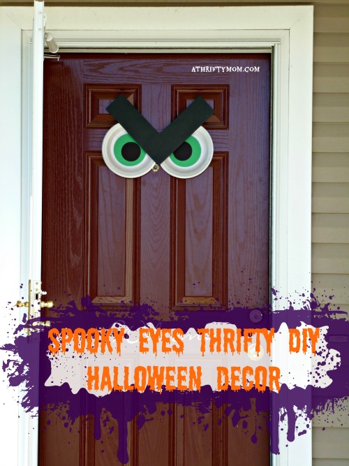 spooky eyes thrifty Halloween decoration, #Halloween, #decoration, #Halloweendecoration,#thrifty, #crafts, #thriftycrafts,#thriftyHalloweencrafts, #easycraft, #craftingwithkids, #easydecorating, #fall, #falldecorating