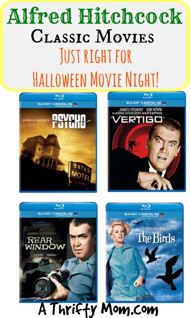 Alfred Hitchcock Classic Movies ~ Great movies for Halloween night!