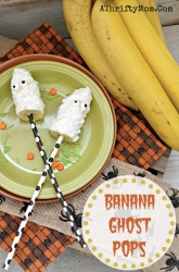 Banana Ghost Pop, Healthy Halloween Treat Ideas, Halloween snacks