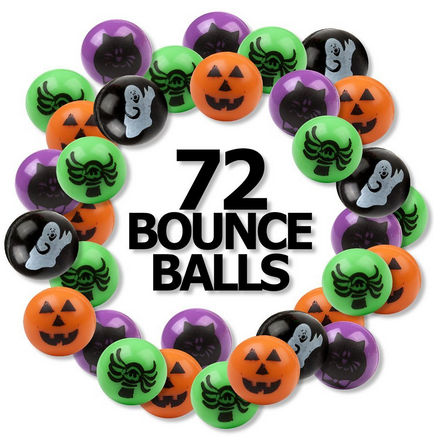 Bright Halloween Bouncing Balls 6 dz On Sale #NonCandyTreatIdeas #HalloweenTreats #TrickOrTreat