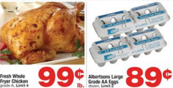 Chicken and eggs at albertsons