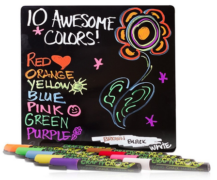 Crafty Croc- Liquid Chalk Markers- Fun for decorations anytime! Great art medium for kids! 10 Colors
