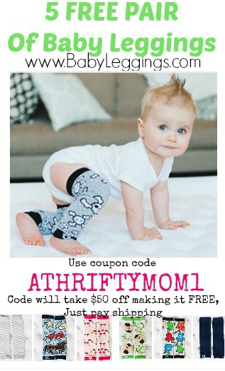 FREE Baby Leggings at BabyLeggings.com with coupon code ATHRIFTYMOM1, just pay shipping. WOW such a great deal, gift idea BOYS