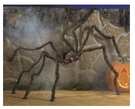 Hairy Spider with LED Eyes #SpookyHalloweenDecorations