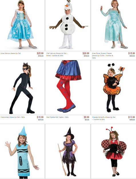 Halloween Costume Sale, starting low as $5.99