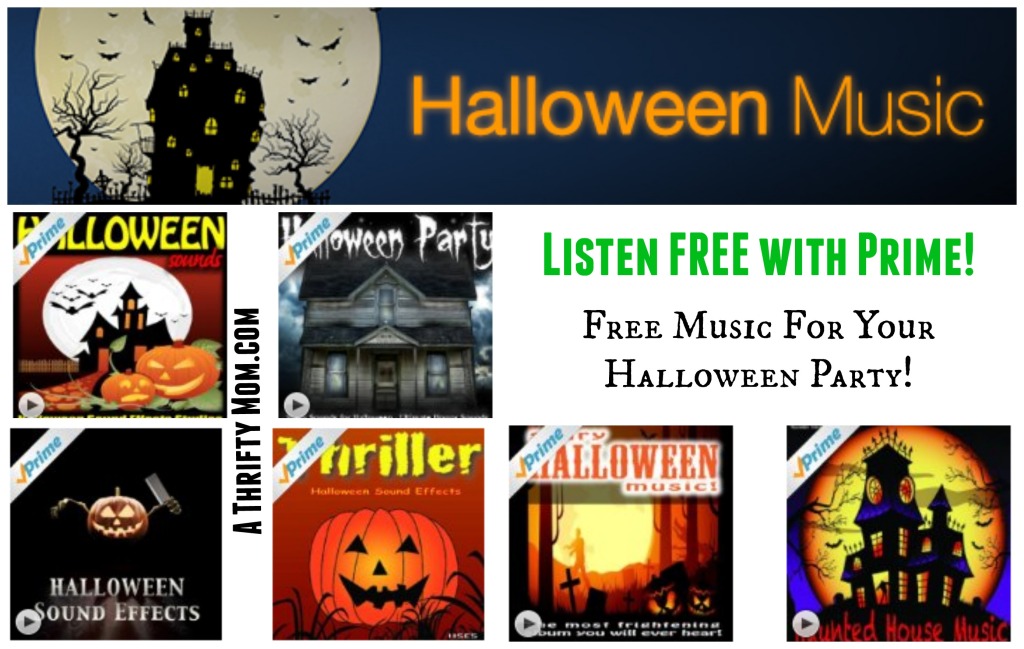 Halloween Music ~ Listen FREE with Amazon Prime #Halloween #PartyMusic