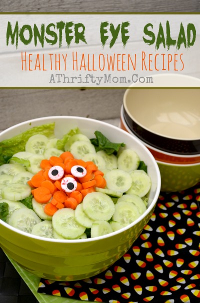 Healthy Halloween Recipes ~ Monster Eye Salad