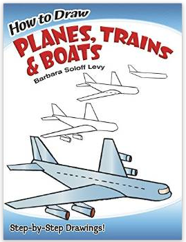 How To Draw Planes, Trains, and Boats - Fun Drawing Book For Kids