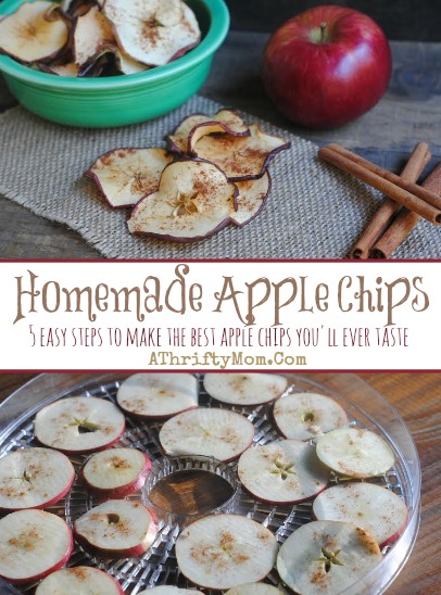 How to make Homemade Apple Chips, Apple Chips Recipe #Fall, #Apples, #Recipes, #AppleChips