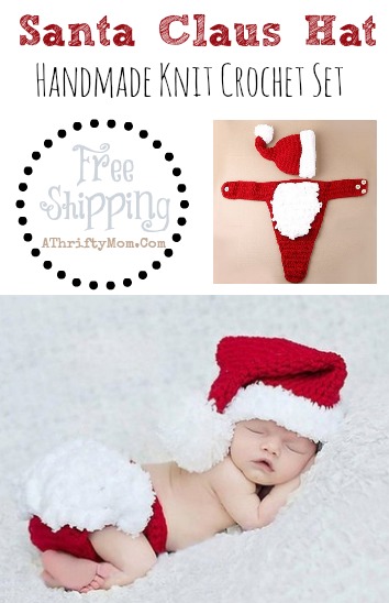 Infant Santa Costume perfect for newborn photos, FREE SHIPPING #BabyPhotoIdeas, #InfantPhotos