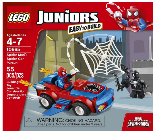 LEGO Juniors Spider-Man Spider-Car Pursuit ~ Easy to Build