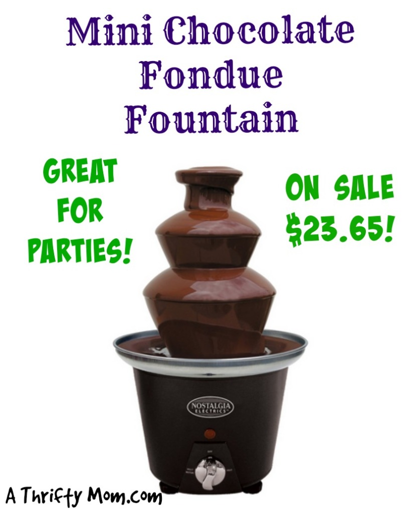 Mini Chocolate Fondue Fountain On Sale ~ Great for Parties!