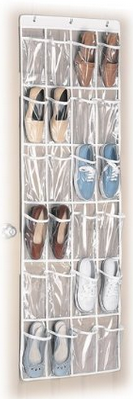 Over-The-Door Shoe Organizer ~ Storage Solutions for Small Spaces